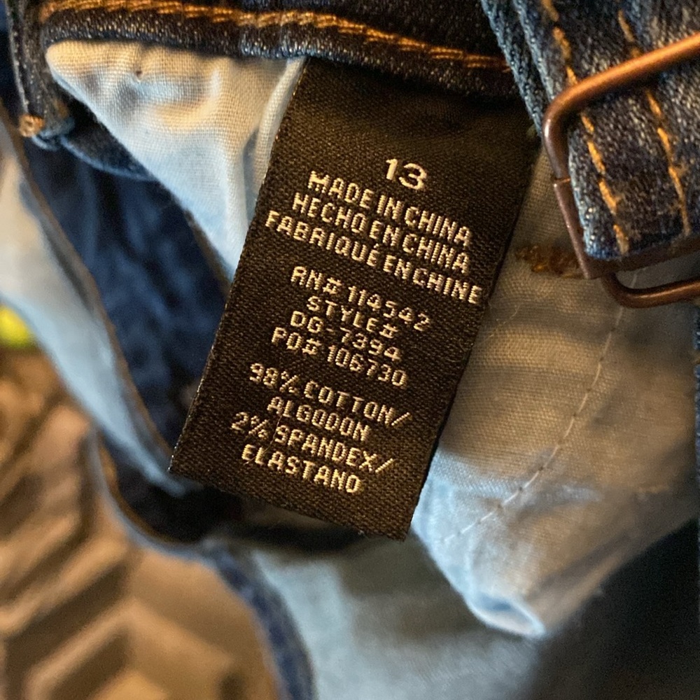 Dollhouse Junior's Ripped Denim Skirtall Blue - Picture 13 of 13